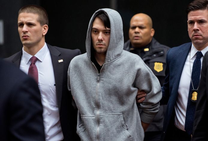 Shkreli na zijn arrestatie in 2015.