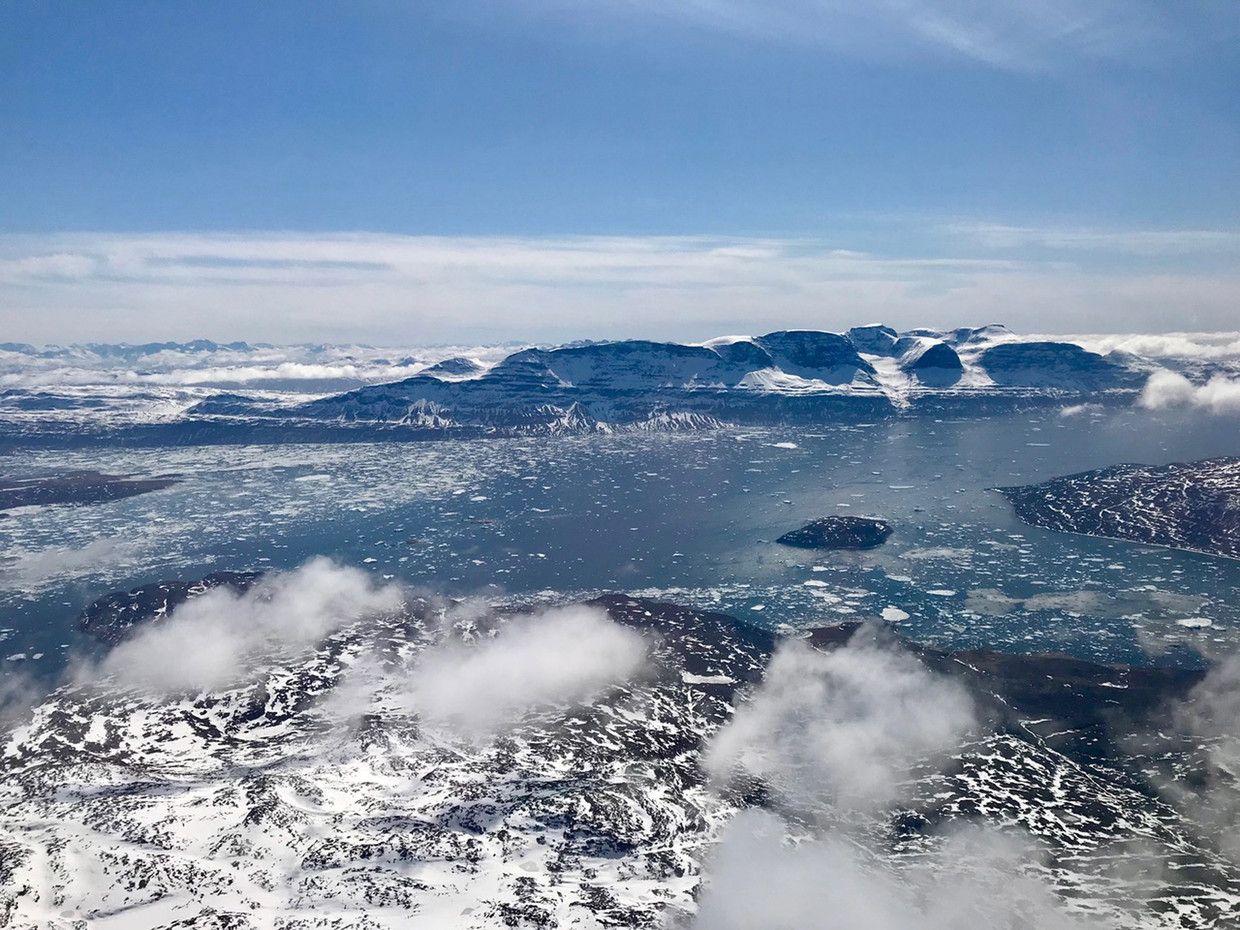 Het poolgebied in Groenland, april 2018.