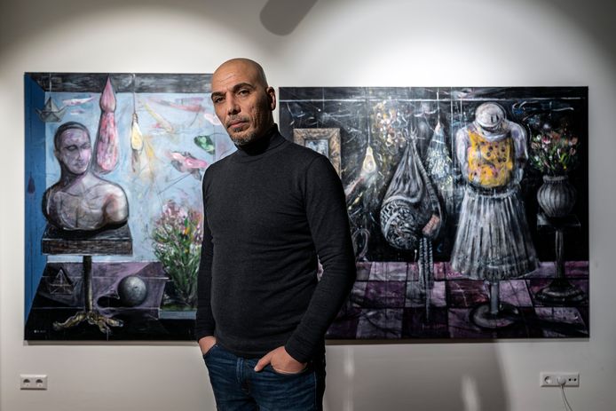 In expositieruimte Wintersoord in Nijmegen hangt nu werk van kunstenaar Oussama Diab.
