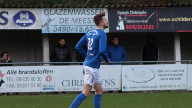 Dylan Verstraeten (Sint-Kruis-Winkel) dankt ploegmaats voor zeven goals in 8-0-zege tegen Zomergem: “Alle ballen kwamen naar mij”