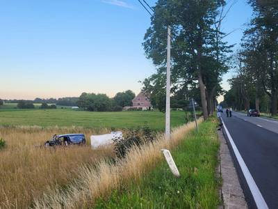 20-jarige bestuurder op slag dood na zwaar ongeval in Tielt-Winge