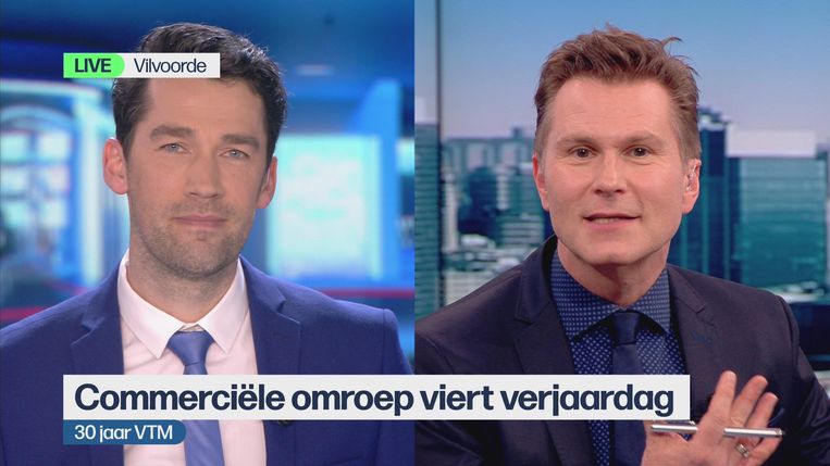 "Historisch": VRT feliciteert VTM live in het journaal ...