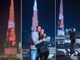 Een verjaardagscadeau van 60.000 euro: Ronaldo laat ‘s werelds grootste gebouw oplichten met gezicht Georgina