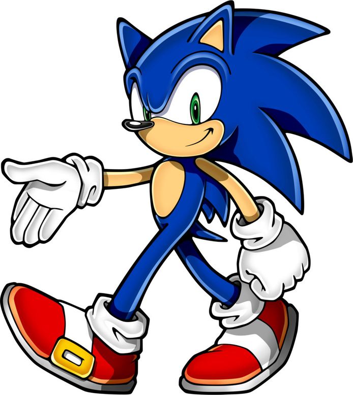 De alom bekende 'Sonic the hedgehog' met felblauwe stekels. Reporters / SWNS