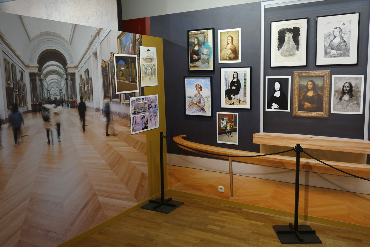 'Strips uit het Louvre' in het Belgisch Stripmuseum in Brussel. Beeld © BSC / Daniel Fouss