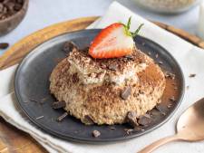Wat Eten We Vandaag: Tiramisu ontbijttaartje met overnight oats