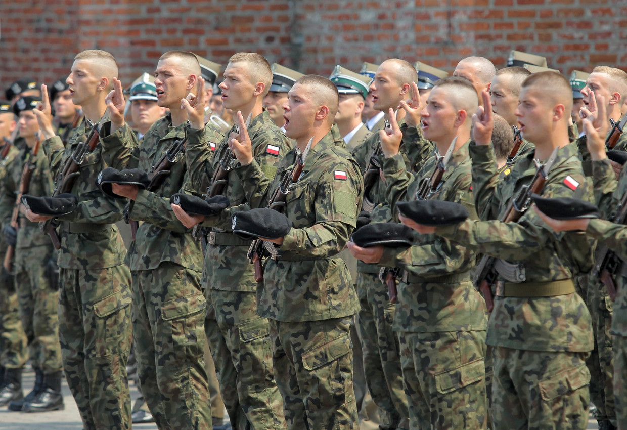 Poolse soldaten Beeld EPA