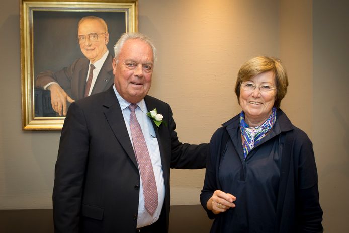 Roger Vanden Stock met vrouw Kiki op hun vijftigste huwelijksverjaardag.