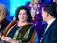 BBB-voorvrouwe Caroline van der Plas met Mark Rutte (VVD) bij een televisiedebat in het kader van de provinciale verkiezingen. ‘Van der Plas was werkelijk niet van de buis weg te slaan.’