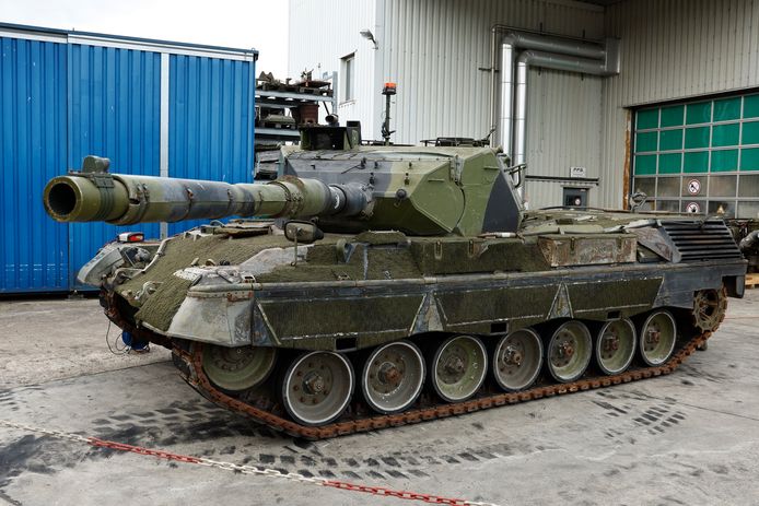 Beeld ter illustratie. Een Leopard 1 A5-tank vorige week te zien in Flensburg, Duitsland.