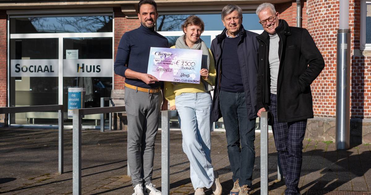 Lions Club KleinBrabant schenkt cheque aan Sociaal Huis “Geld gaat naar verse groenten en