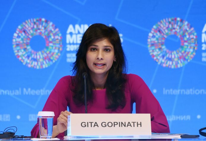 Gita Gopinath, hoofdeconoom van het IMF.