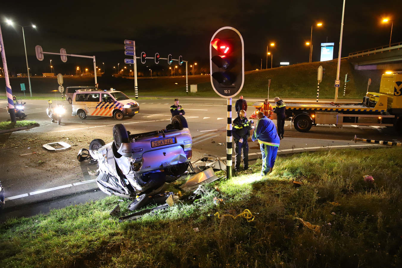 Veel schade door eenzijdig ongeluk in