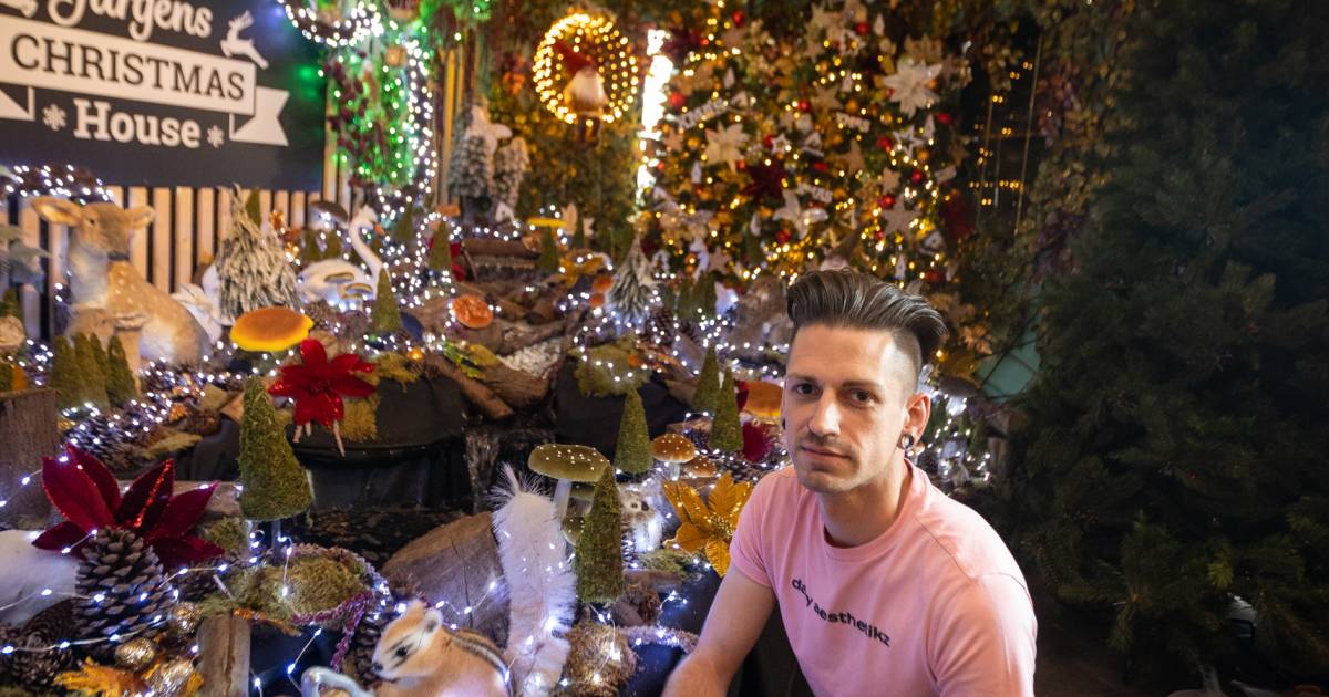 Le fanatique de Noël Jurgen Bollen (31 ans) ouvre sa maison de Noël malgré les prix élevés de l’énergie : « Je branche juste toutes les prises.  La facture?  C’est pour plus tard » |  alken
