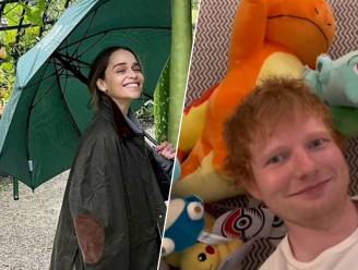CELEB 24/7. Emilia Clarke gaat wandelen in de regen en Ed Sheeran is een grote fan van Pokémon