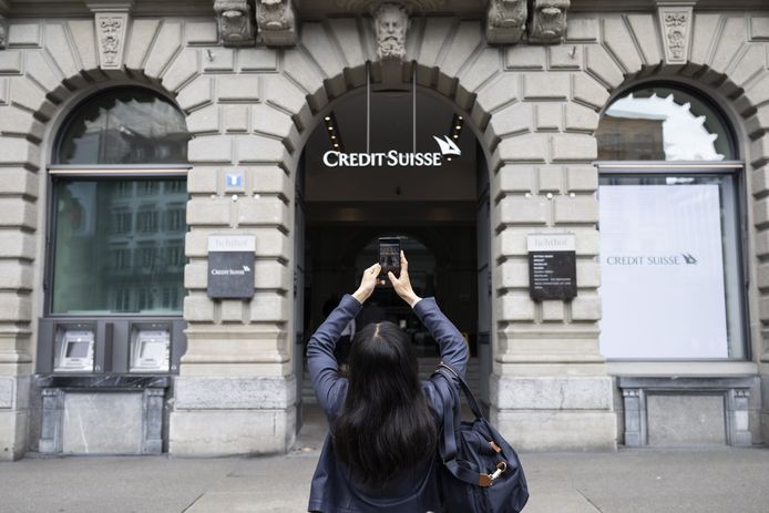 Een filiaal van Credit Suisse in Zurich.
