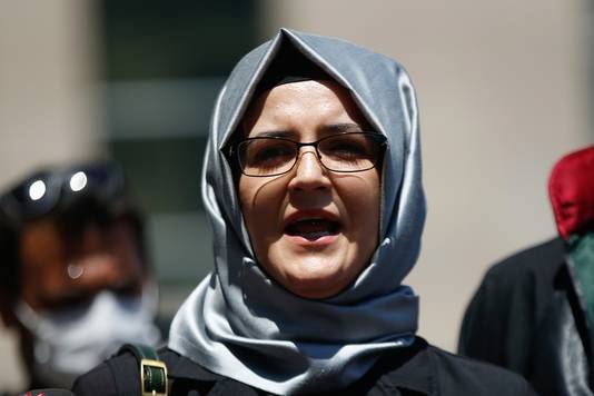Hatice Cengiz was verloofd met journalist Jamal Khashoggi. Hij werd in 2018 vermoord.