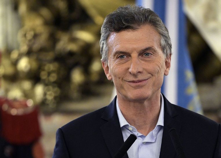 De Argentijnse president Mauricio Macri. Beeld afp