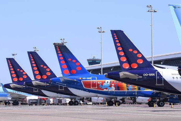 De vloot van Brussels Airlines staat al wekenlang geparkeerd op Brussels Airport.