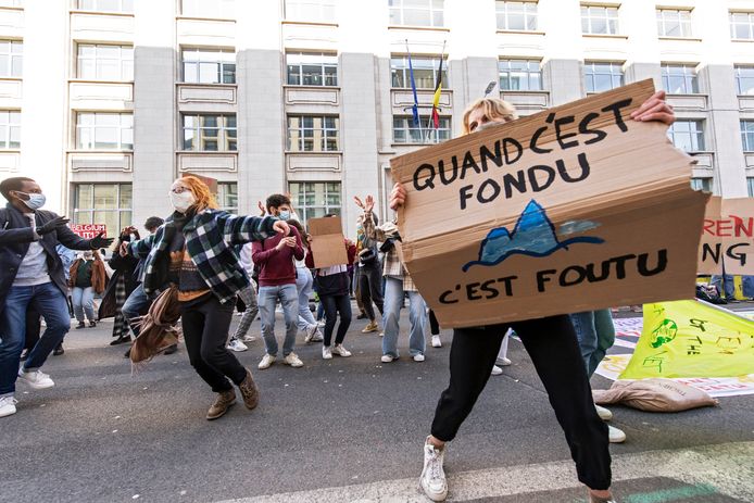 Une manifestation de Youth For Climate à Bruxelles, en mars 2021.