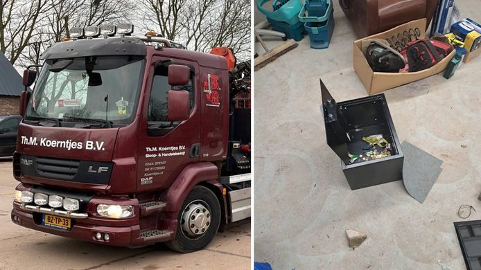 Door de kluis open te breken wisten de dieven de sleutels van de vrachtwagen te bemachtigen. Daarna zijn de dieven er met vrachtwagen en al vandoor gegaan.