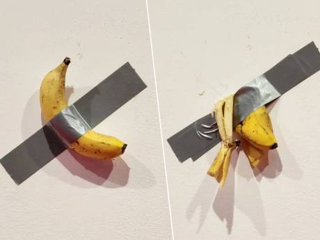 Banaan van wereldberoemd kunstwerk opnieuw opgegeten, nu door student die ‘honger’ had