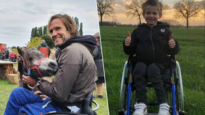 ‘Run for Stan’ tijdens de Wings for Life World Run, Stan (6) geraakte twee jaar geleden verlamd vanaf zijn middel:  “Onze grootste wens is dat hij weer kan stappen”