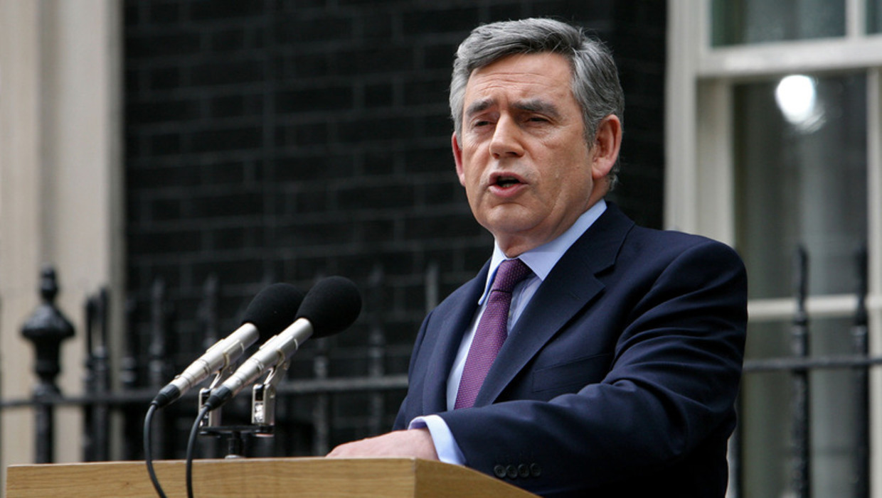 De Amerikaanse ambassade had weinig vleiende woorden voor Gordon Brown. © AFP Beeld 
