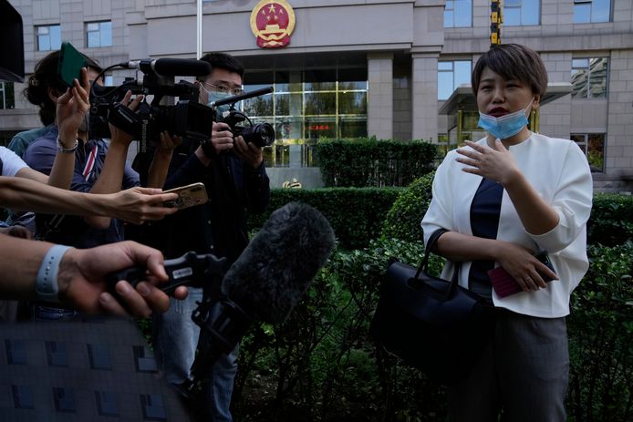 Teresa Xu avant le verdict du tribunal