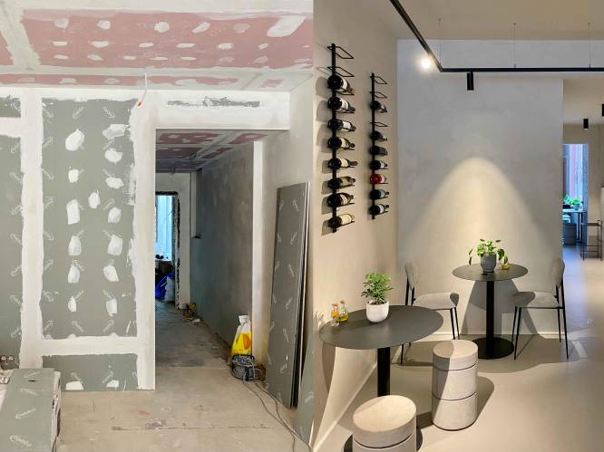 BINNENKIJKEN. Interieurarchitecte Anouk Taeymans renoveerde haar woning en aanpalende koffie- en wijnbar in Antwerpen