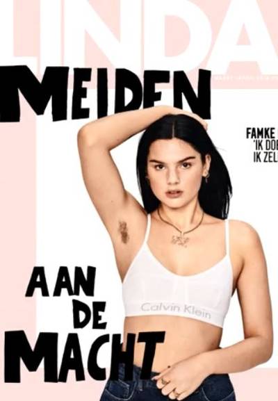 Famke Louise maakt statement met okselhaar op cover LINDA.meiden