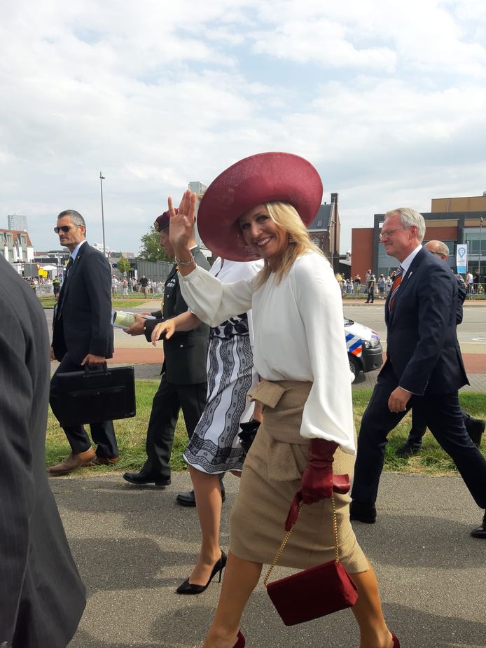 Koningin Máxima in Terneuzen voor de herdenking Slag om de Schelde.