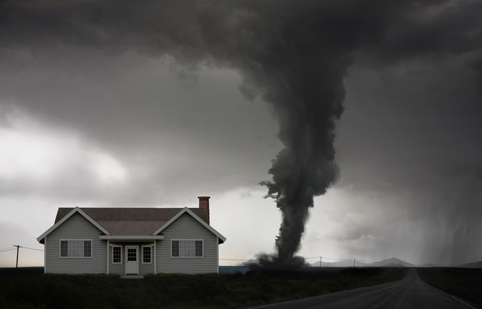 Illustratiebeeld tornado