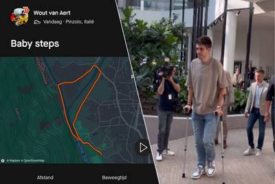 “Baby steps”: Wout van Aert takes first steps towards recovery on holiday in Italy