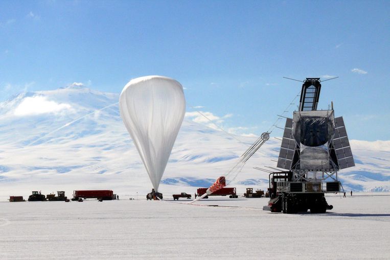 Een BLAST-ballon in een missie uit 2006. (Foto Mark Halpern) Beeld 
