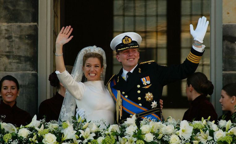 De balkonscène op 02-02-2002. Beeld Getty Images