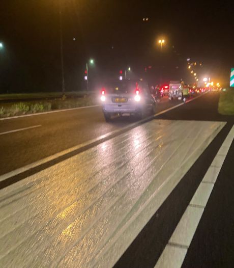 Auto met zeven inzittenden twee keer aangereden op A58: vrouw (53) overleden en zes gewonden