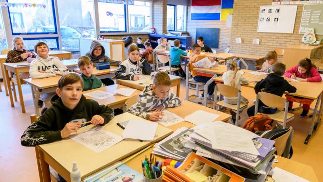 Basisschool De Vrijhoeve kleurt geel en blauw: een kwart van de leerlingen is er Oekraïens