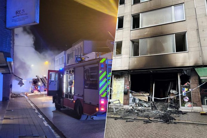 In een Poolse voedingswinkel in de Korte Gasthuisstraat heeft donderdagochtend een zware brand gewoed. De zaak raakte volledig verwoest en ook enkele appartementen zijn onbewoonbaar.