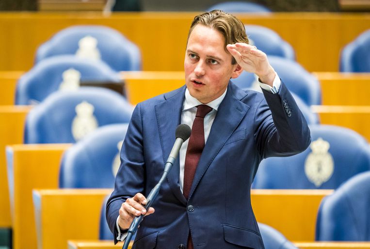 Henk Nijboer (PvdA) in de Tweede Kamer op de eerste dag van de Algemene Financiele beschouwingen.  Beeld ANP