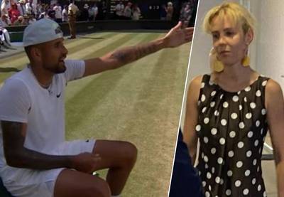 Vrouw die tijdens finale Wimbledon uit stadion werd gezet, klaagt Kyrgios aan wegens beschuldiging over “700 drankjes”