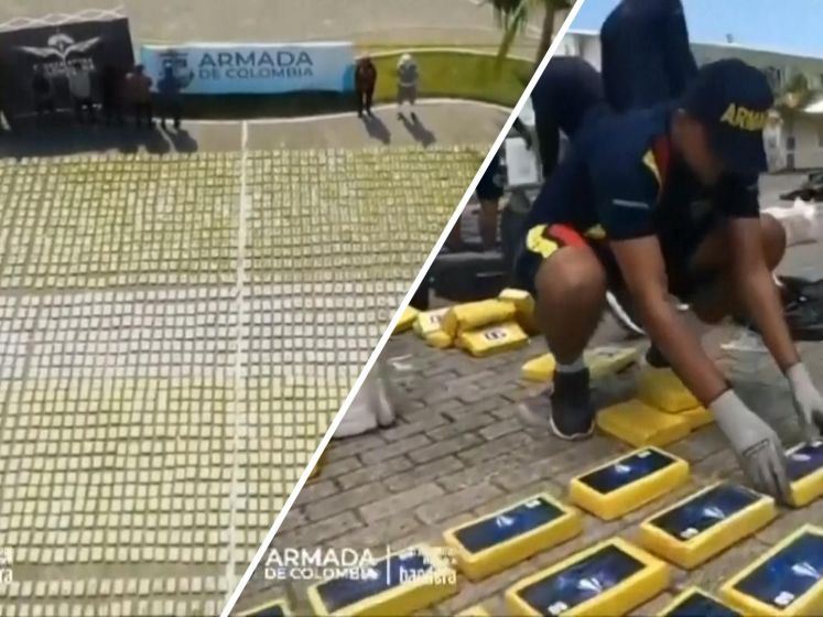 Ruim 100 miljoen euro aan cocaïne onderschept op Caribische Zee