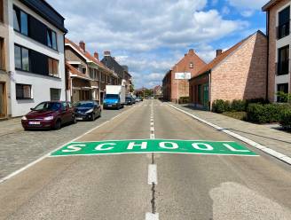 Nieuwe wegmarkeringen in Malle wijzen automobilisten erop dat ze in buurt van school rijden