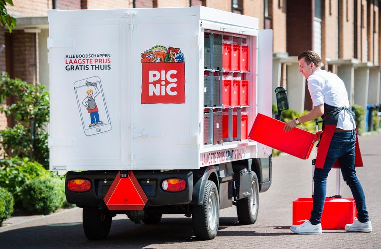 Picnic opende de aanval op gevestigde supermarkten als Albert Heijn en Jumbo.  Beeld ANP Kippa