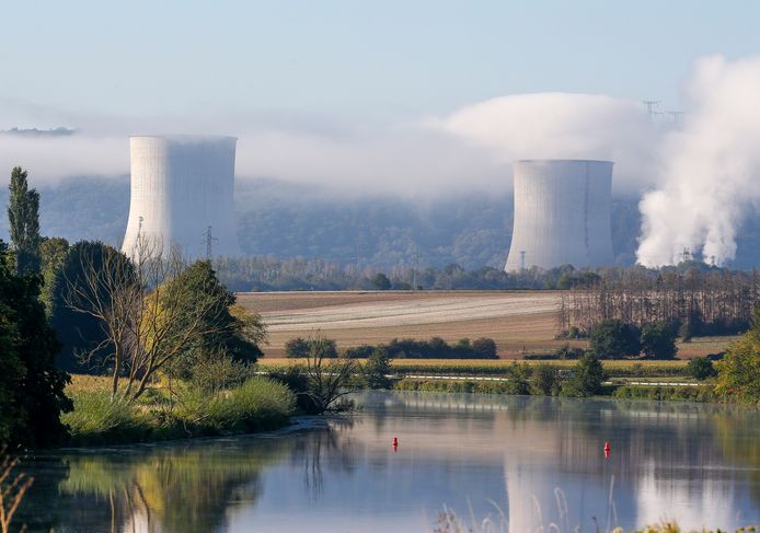 De kerncentrale bij het plaatsje Chooz, in de Franse Ardennen. (07/09/2020)