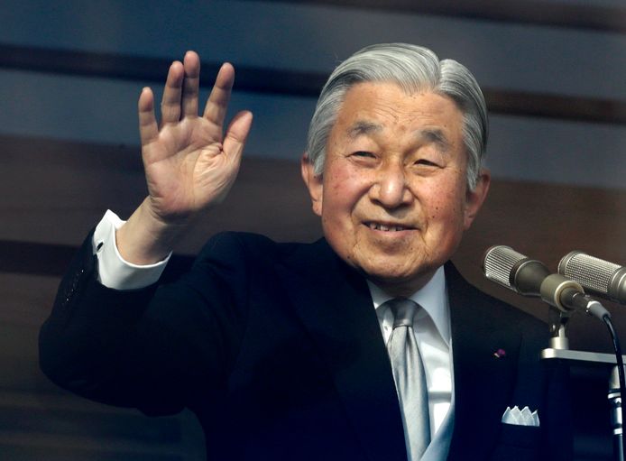De Japanse keizer Akihito.