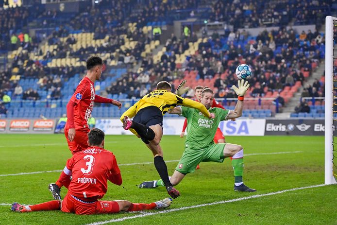 De 1-1 van Vitesse tegen FC Twente, afgelopen woensdag.