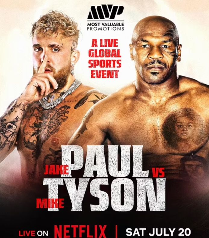 Jake Paul en Mike Tyson vechten in juli tegen elkaar.