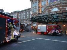 Hulpdiensten rukken massaal uit voor brandmelding in hotel Kurhaus 