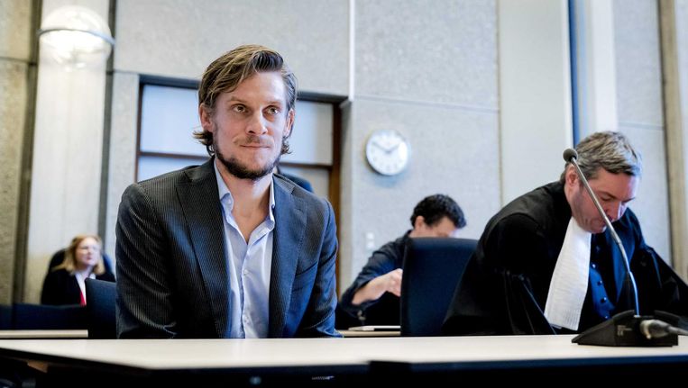 Auteur Thijs Zonneveld op 5 januari in de rechtbank Beeld ANP